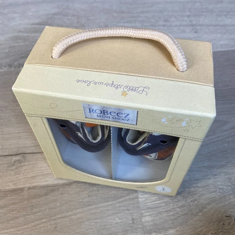 Robeez First Shoes for Baby Designed for Early Walkers Size 4 (9-12 month)